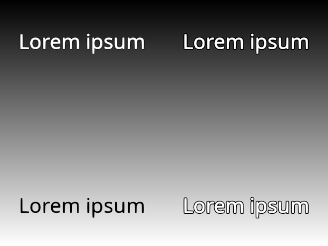 text contrast