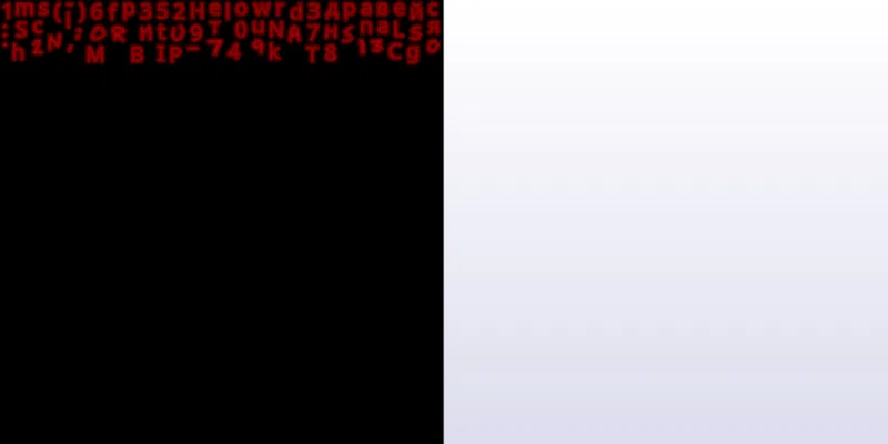 text waterfall