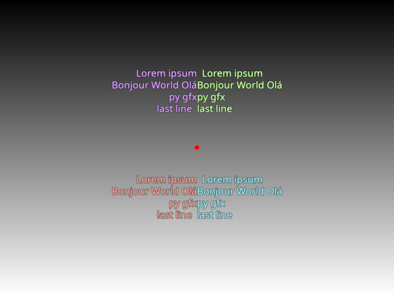 validate text align