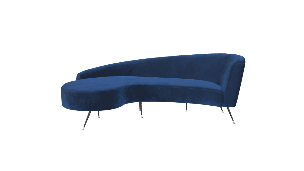 sheen glam velvet sofa