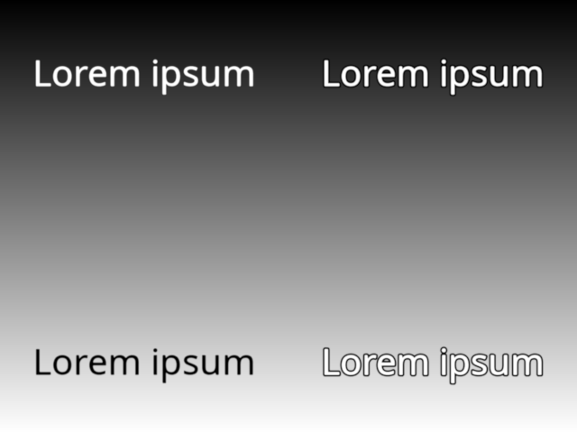 text contrast