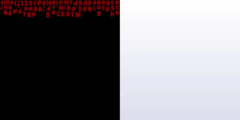 text waterfall