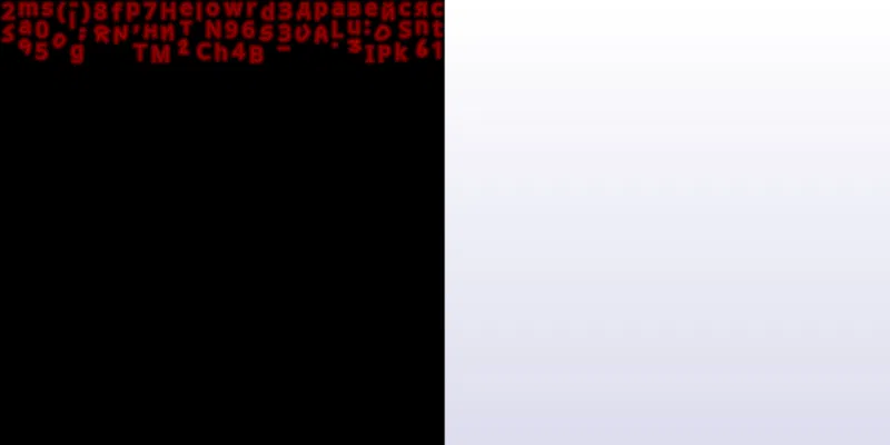 text waterfall