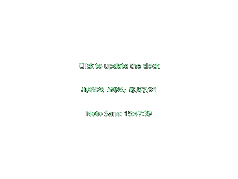 multiple fonts