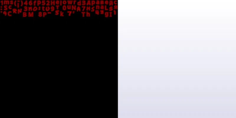 text waterfall