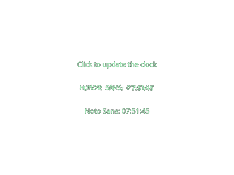 multiple fonts