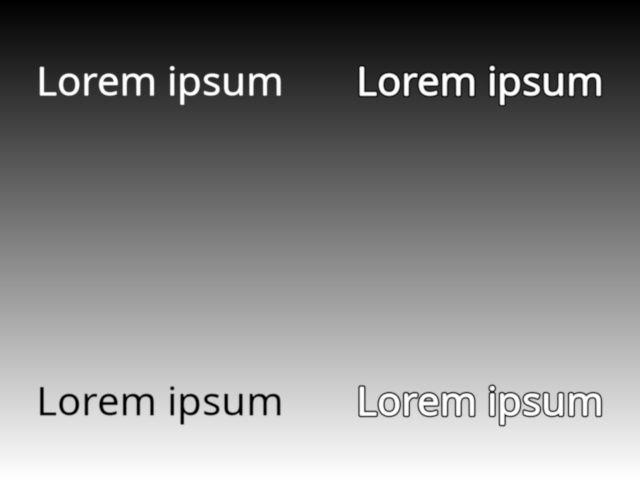 text contrast
